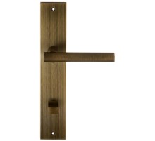 Дверная ручка на планке Extreza Hi-Tech PIVOT 132 PL11-WC-96 матовая бронза F03