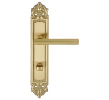 Дверная ручка на планке Extreza PIVOT 132 PL02-WC-96 матовая латунь глянец F07