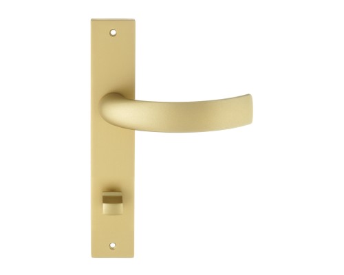 Дверная ручка на планке Extreza CASCATA-PL13-WC-96-F02 (CASCATA 140) матовая латунь
