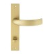 Дверная ручка на планке Extreza CASCATA-PL13-WC-96-F02 (CASCATA 140) матовая латунь