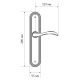 Дверная ручка на планке Extreza AGATA-PL05-F02 (AGATA 310) матовая латунь