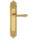 Дверная ручка на планке Extreza Classic PETRA 304 PL02 матовая латунь F02