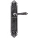 Дверная ручка на планке Extreza Classic PETRA 304 PL02 античное серебро F45