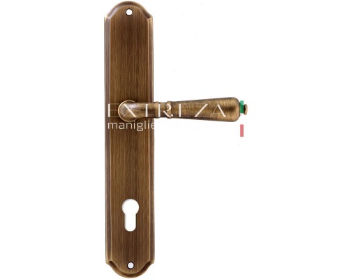 Дверная ручка на планке под цилиндр Extreza Classic PETRA 304 PL01-CYL-85 матовая бронза F03 Дверная ручка на планке под цилиндр Extreza Classic PETRA 304 PL01-CYL-85 матовая бронза F03