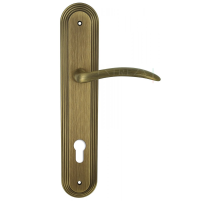 Дверная ручка Extreza SIMONA (Симона) 314 на планке PL05 CYL матовая бронза F03