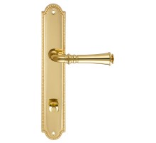 Дверная ручка на планке Extreza CANNA-PL03-WC-96-F01 (CANNA 327) полированная латунь