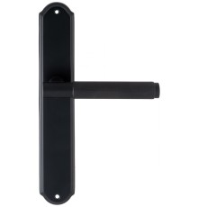 Дверная ручка на планке Extreza Classic TUBA 126 PL01 черный матовый F22
