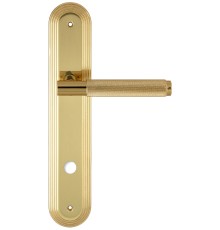 Дверная ручка на планке под WC Extreza Classic TUBA 126 PL05-WC-96 полированная латунь F01