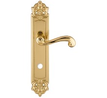 Дверная ручка на планке Extreza BERTA-PL02-WC-96-F01 (BERTA 312) полированная латунь