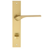 Дверная ручка на планке Extreza AURA 134 PL13-WC-96 матовая латунь F02