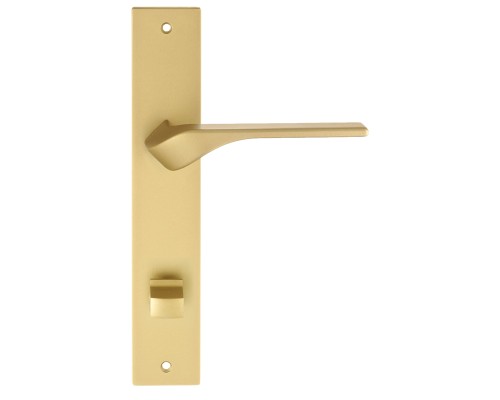 Дверная ручка на планке Extreza AURA 134 PL13-WC-96 матовая латунь F02