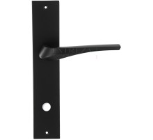 Дверная ручка Extreza Hi-Tech GIRA (Гира) 108 на планке PL11 черный F22 сантехническая завертка WC