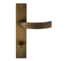 Дверная ручка на планке Extreza CASCATA-PL11-WC-96-F03 (CASCATA 140) матовая бронза