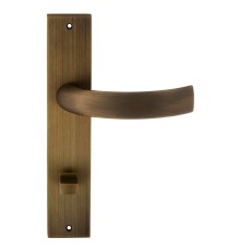 Дверная ручка на планке Extreza CASCATA-PL11-WC-96-F03 (CASCATA 140) матовая бронза