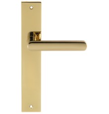 Дверная ручка на планке Extreza Hi-Tech AQUA 113 PL13 полированная латунь F06 PVD