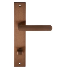 Дверная ручка на планке Extreza AQUA-PL13-WC-96-F09-PVD (AQUA 113) медь покрытие PVD