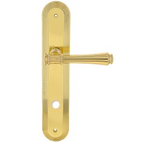 Дверная ручка Extreza PIERO (Пиеро) 326 на планке PL05 WC полированная латунь F01