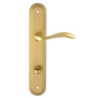 Дверная ручка на планке Extreza FLEXA-PL05-WC-96-F02 (FLEXA 335) матовая латунь