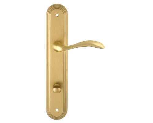 Дверная ручка на планке Extreza FLEXA-PL05-WC-96-F02 (FLEXA 335) матовая латунь Дверная ручка на планке Extreza FLEXA-PL05-WC-96-F02 (FLEXA 335) матовая латунь