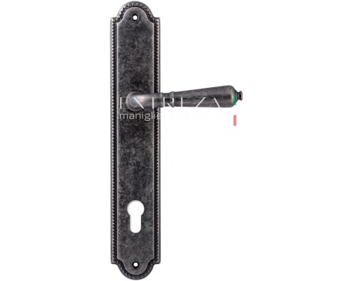 Дверная ручка на планке под цилиндр Extreza Classic PETRA 304 PL03-CYL-85 античное серебро F45 Дверная ручка на планке под цилиндр Extreza Classic PETRA 304 PL03-CYL-85 античное серебро F45