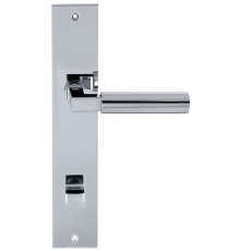 Дверная ручка на планке под фиксатор Extreza STEM-PL11-WC-96-F04 (STEM 135) полированный хром