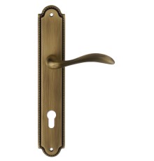 Дверная ручка на планке Extreza FLEXA-PL03-CYL-85-F03 (FLEXA 335) матовая бронза