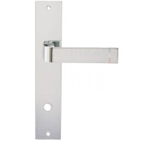 Дверная ручка Extreza Hi-Tech SOUND (Саунд) 106 на планке PL11 полированный хром F04 сантехническая завертка WC
