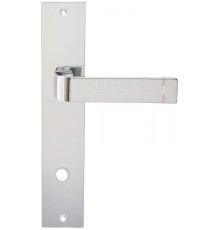 Дверная ручка Extreza Hi-Tech SOUND (Саунд) 106 на планке PL11 полированный хром F04 сантехническая завертка WC