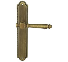 Дверная ручка Extreza VERONIKA (Вероника) 325 на планке PL03 матовая бронза F03