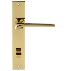 Дверная ручка на планке Extreza ERICA-PL13-WC-96-F06-PVD (ERICA 119) полированная латунь PVD