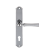 Дверная ручка на планке Extreza DEZI 309 PL01-CYL-85-F05-F04 матовый хром / хром / планка хром