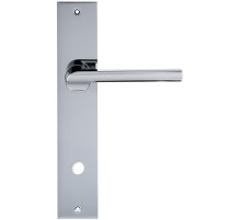 Дверная ручка на планке Extreza Hi-Tech SANTA 128 PL11-WC-96 полированный хром F04