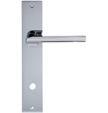 Дверная ручка на планке Extreza Hi-Tech SANTA 128 PL11-WC-96 полированный хром F04
