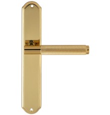Дверная ручка на планке Extreza Classic TUBA 126 PL01 полированная латунь F01