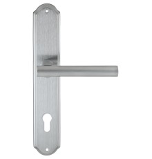 Дверная ручка на планке Extreza PIVOT 132 PL01-CYL-85 матовый хром F05