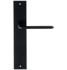 Дверная ручка Extreza Hi-Tech VIKI 127 на планке PL11 черный F22 без доп. запирания PASS