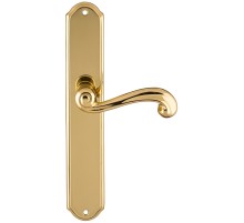 Дверная ручка на планке Extreza BERTA-PL01-F01 (BERTA 312) полированная латунь