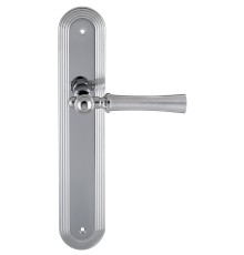 Дверная ручка на планке Extreza DEZI 309 PL05-F05-F04 матовый хром / хром / планка хром