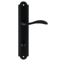 Дверная ручка на планке Extreza FLEXA-PL03-WC-96-F22 (FLEXA 335) черный матовый
