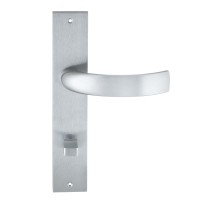 Дверная ручка на планке Extreza CASCATA-PL11-WC-96-F05 (CASCATA 140) матовый хром