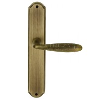 Дверная ручка Extreza VIGO (Виго) 324 на планке PL01 матовая бронза F03
