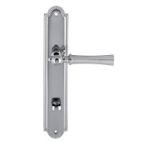 Дверная ручка на планке Extreza DEZI 309 PL03-WC-96-F05-F04 матовый хром / хром / планка хром