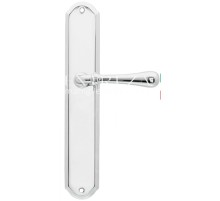 Дверная ручка Extreza EVA (Эва) 319 на планке PL01 полированный хром F04