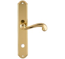 Дверная ручка на планке Extreza BERTA-PL01-WC-96-F01 (BERTA 312) полированная латунь