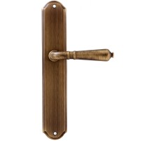 Дверная ручка на планке Extreza Classic PETRA 304 PL01 матовая бронза F03