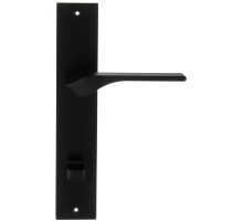 Дверная ручка на планке Extreza AURA-PL11-WC-F22 (AURA 134) черный матовый