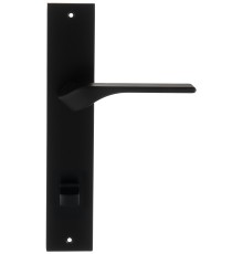 Дверная ручка на планке Extreza AURA-PL11-WC-F22 (AURA 134) черный матовый
