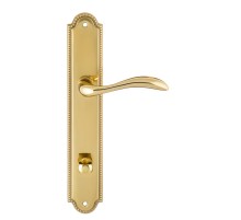 Дверная ручка на планке Extreza FLEXA-PL03-WC-96-F01 (FLEXA 335) полированная латунь