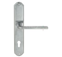 Дверная ручка Extreza TERNI (Терни) 320 на планке PL01 CYL полированный хром F04