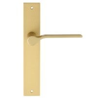 Дверная ручка на планке Extreza Hi-Tech FORMA 137 PL13 матовая латунь F02